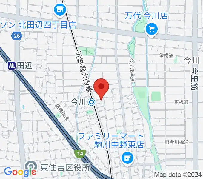 渕本一弘ギター教室の地図