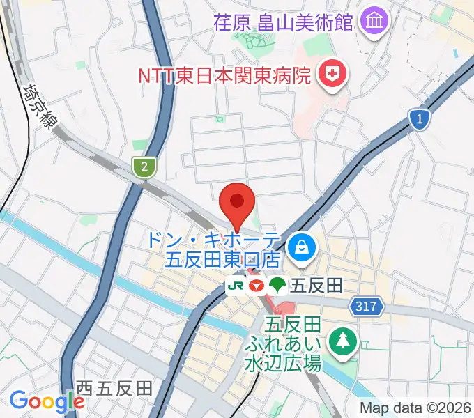 佐野ギター教室の地図