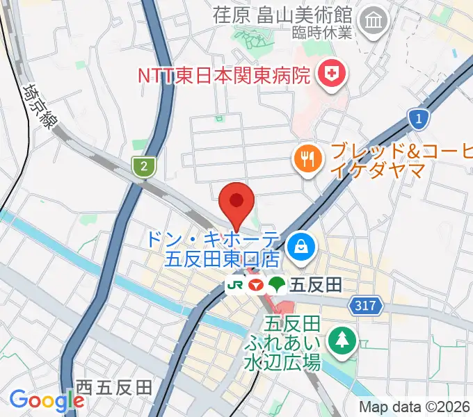 佐野ギター教室の地図