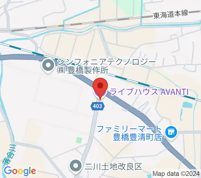 豊橋アバンティの地図