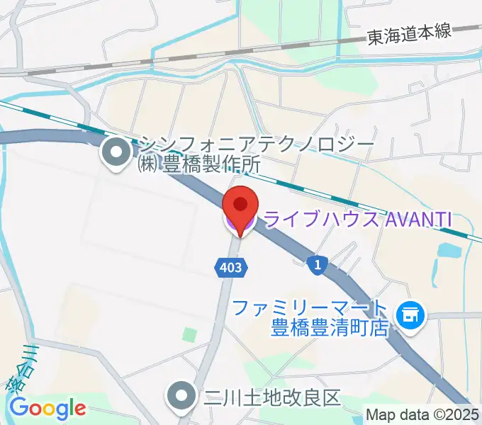 豊橋アバンティの地図