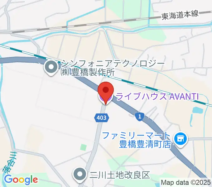 豊橋アバンティの地図