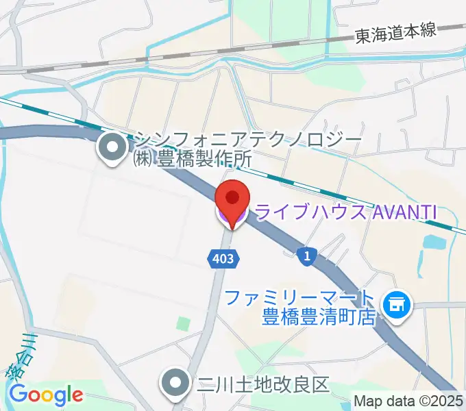 豊橋アバンティの地図