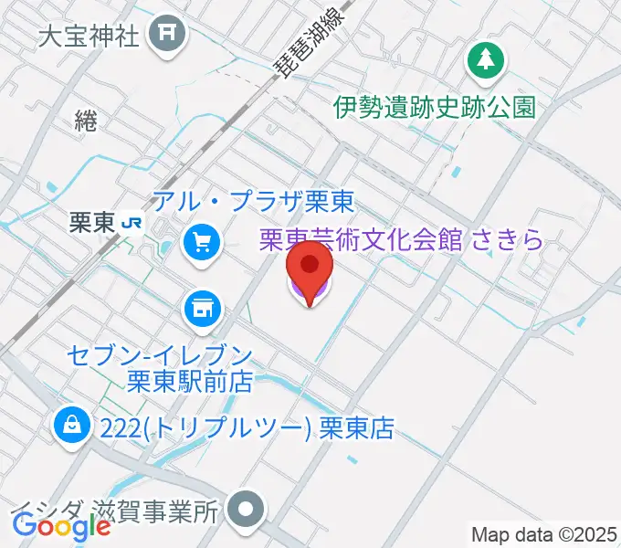 栗東芸術文化会館さきらの地図