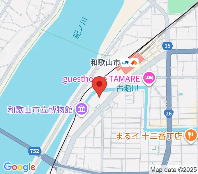 和歌山市民会館の地図
