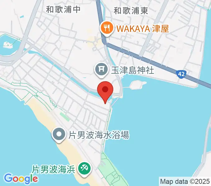 和歌の浦アート・キューブの地図