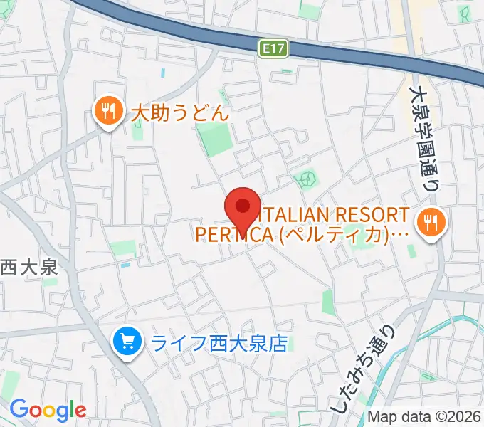 吉田光三ギター教室 大泉学園教室の地図