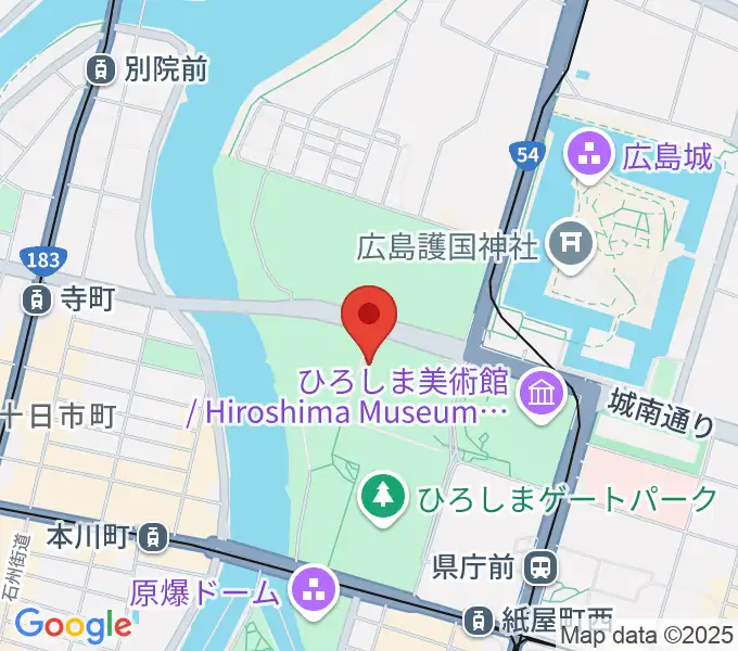 広島グリーンアリーナの地図