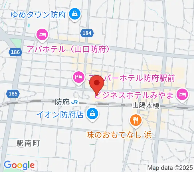 防府市地域交流センターアスピラートの地図