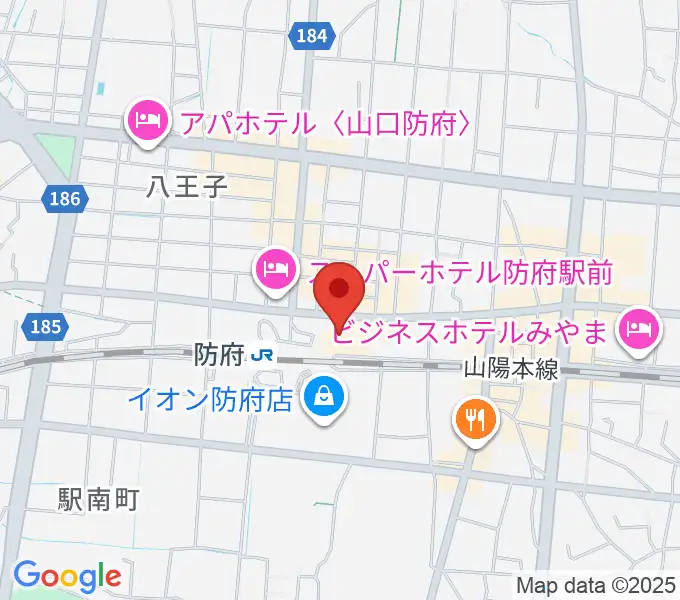防府市地域交流センターアスピラートの地図