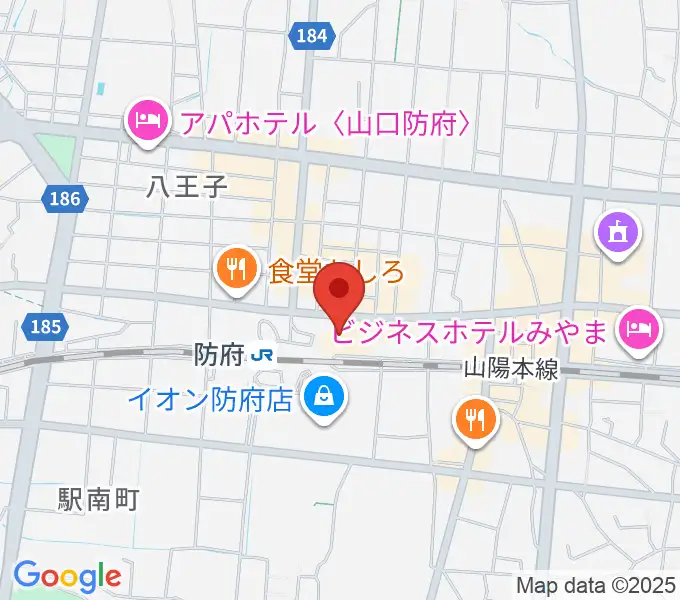 防府市地域交流センターアスピラートの地図