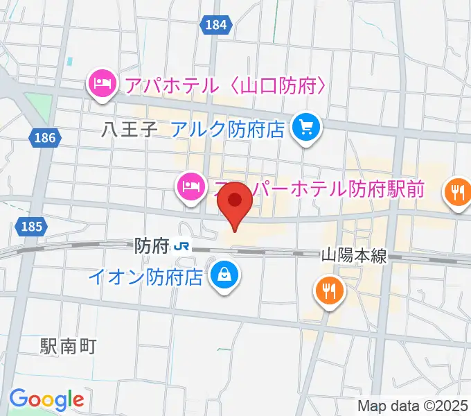 防府市地域交流センターアスピラートの地図