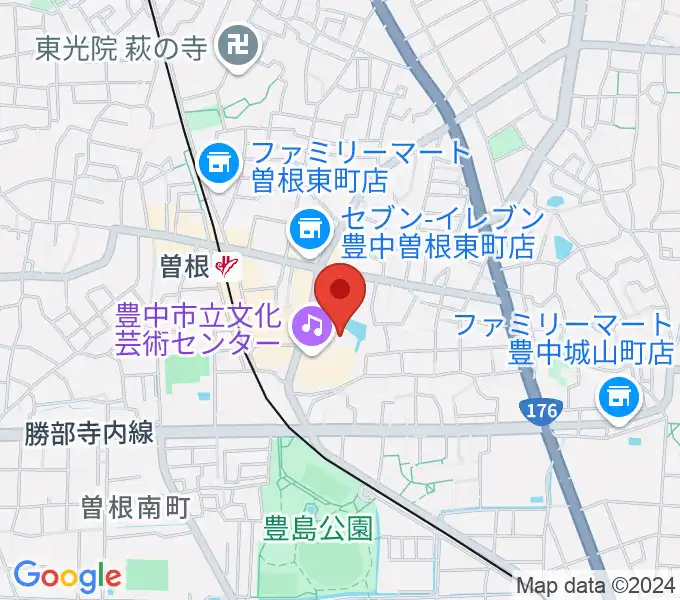 アクア文化ホールの地図