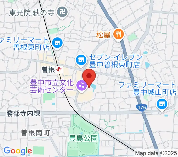 アクア文化ホールの地図