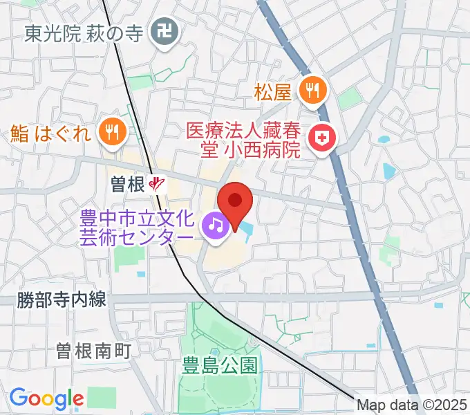 アクア文化ホールの地図
