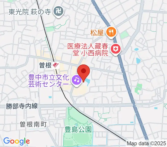 アクア文化ホールの地図