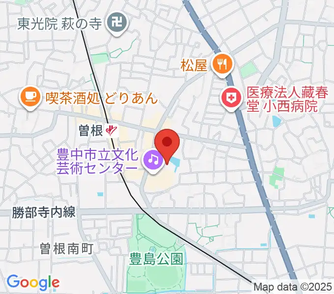 アクア文化ホールの地図