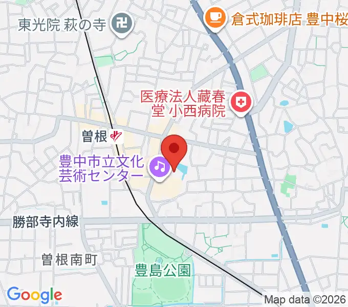 アクア文化ホールの地図