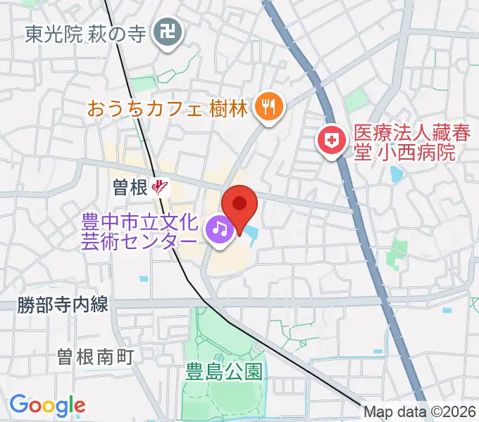 アクア文化ホールの地図