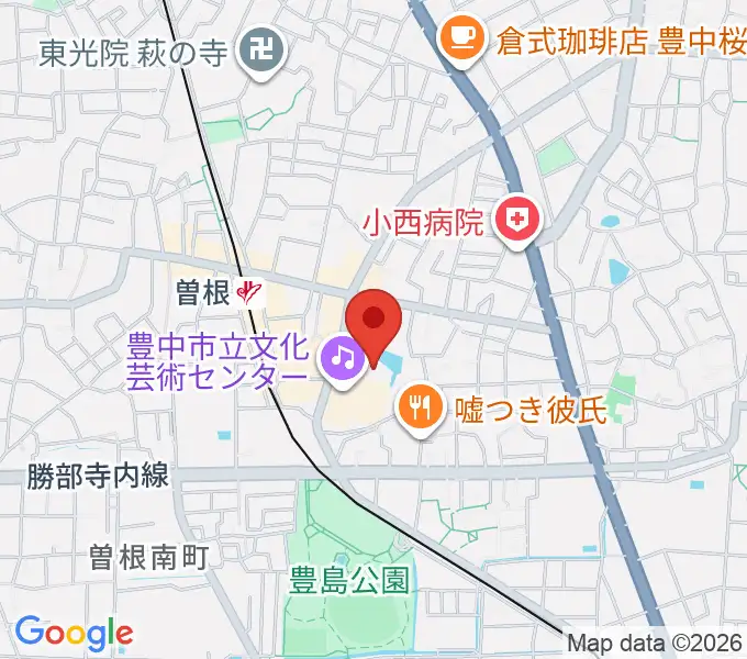 アクア文化ホールの地図