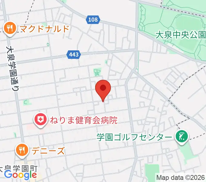 窪田豊ギター教室の地図