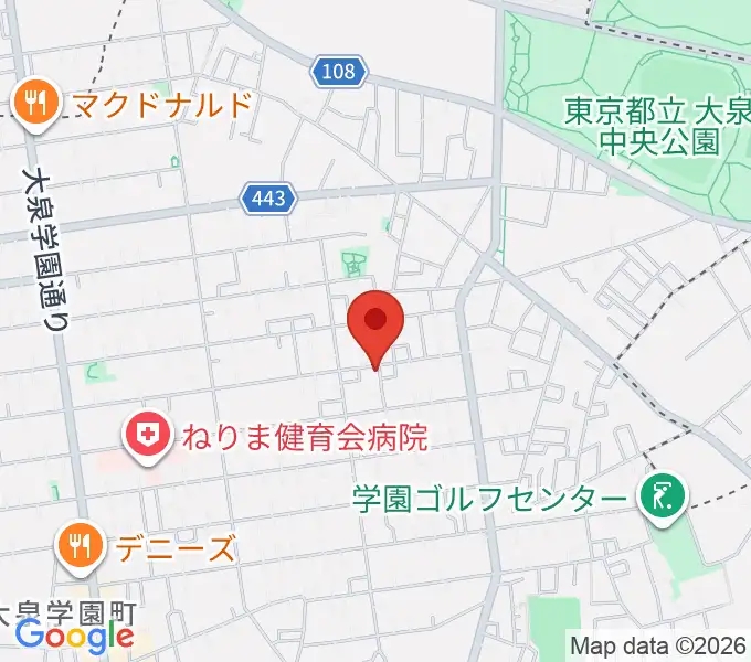 窪田豊ギター教室の地図