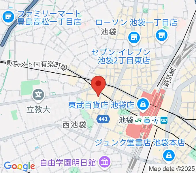 BASS ON TOP 池袋西口店の地図