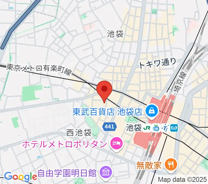 BASS ON TOP 池袋西口店の地図