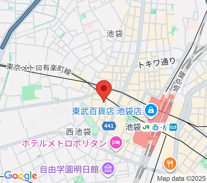 BASS ON TOP 池袋西口店の地図