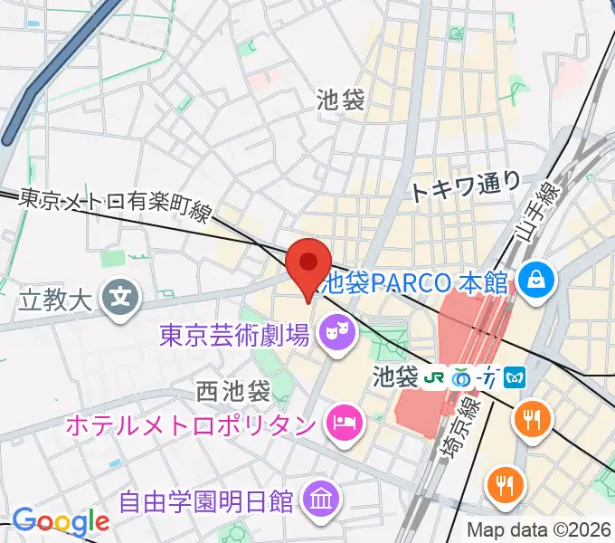 BASS ON TOP 池袋西口店の地図