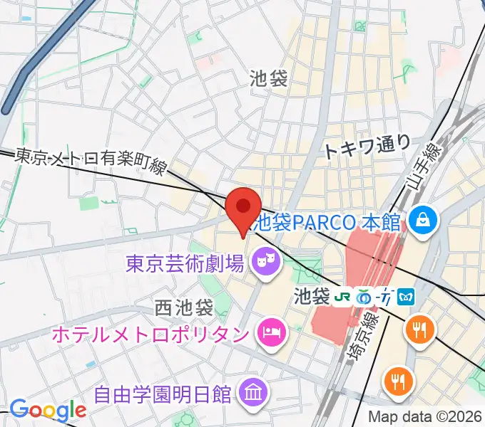 BASS ON TOP 池袋西口店の地図