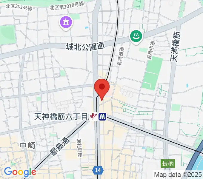 ベースオントップ天六店の地図
