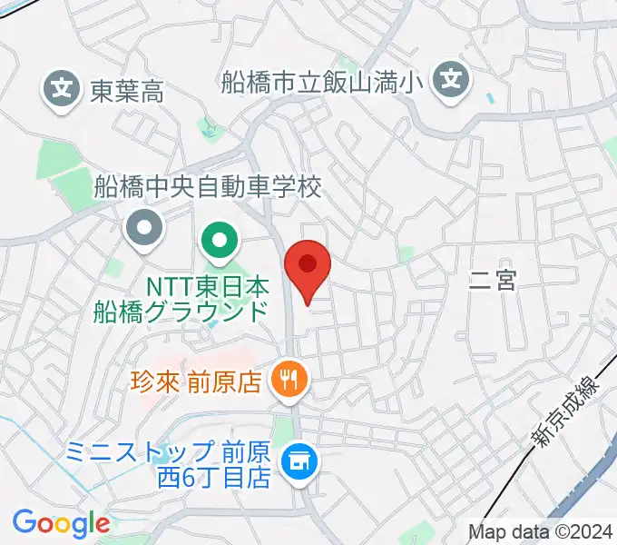 前田ギター教室の地図