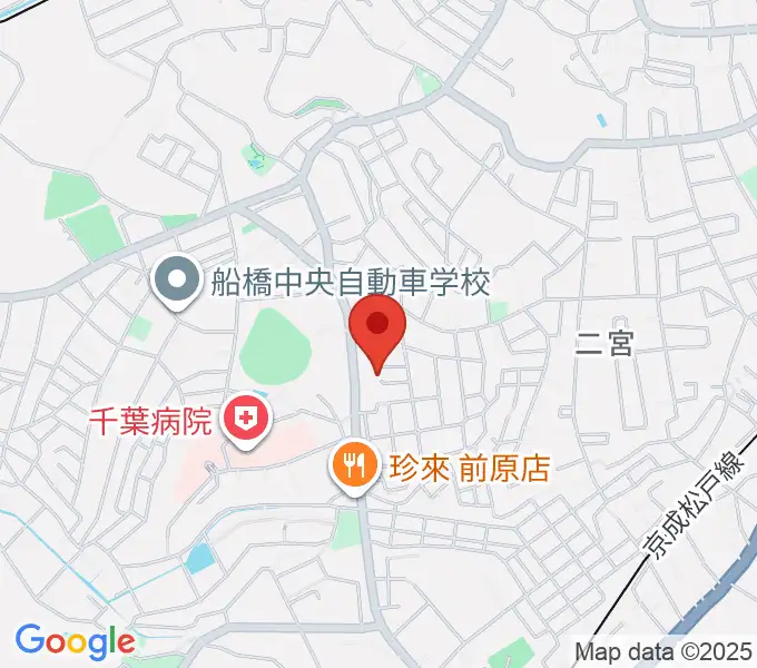 前田ギター教室の地図