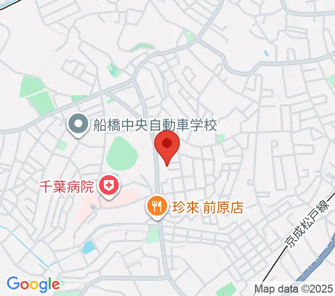 前田ギター教室の地図