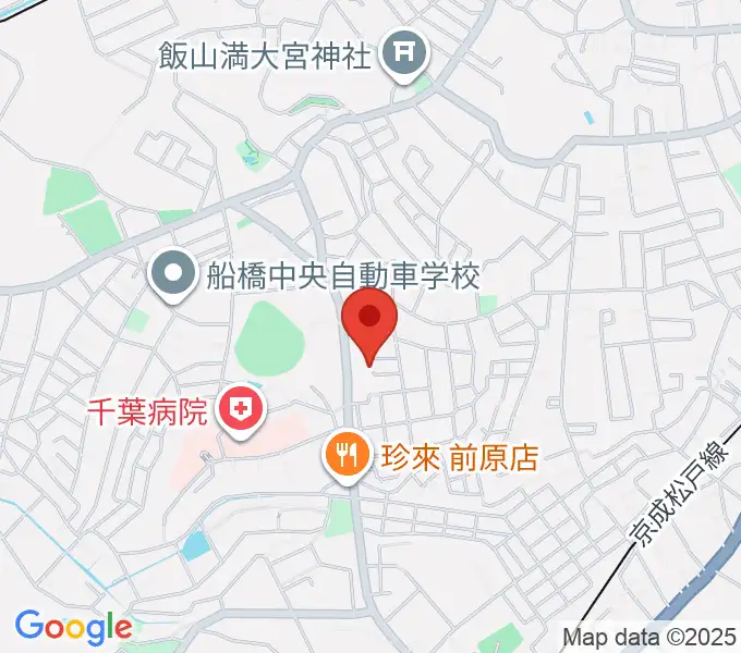 前田ギター教室の地図