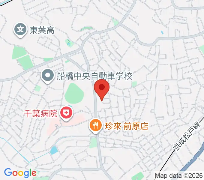 前田ギター教室の地図