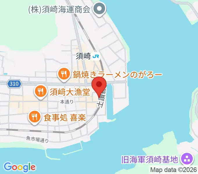 須崎市立市民文化会館の地図