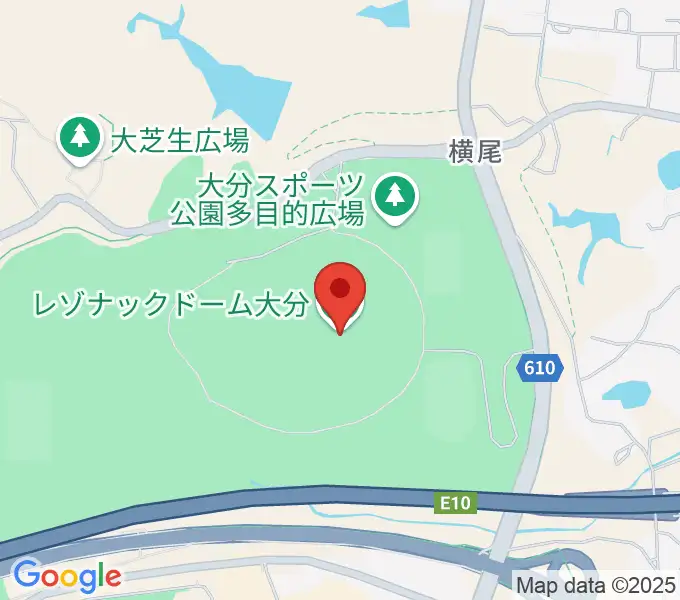 クラサスドーム大分の地図