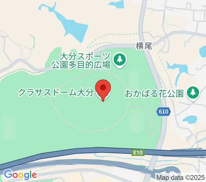 クラサスドーム大分の地図
