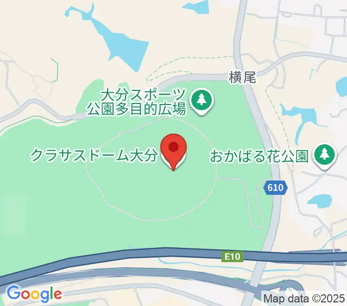 クラサスドーム大分の地図