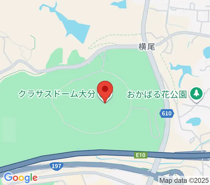 クラサスドーム大分の地図