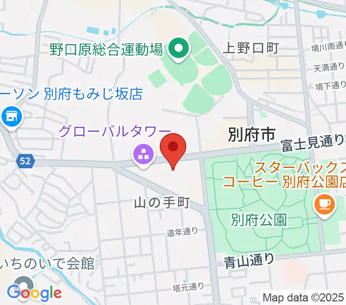別府ビーコンプラザ・フィルハーモニアホールの地図
