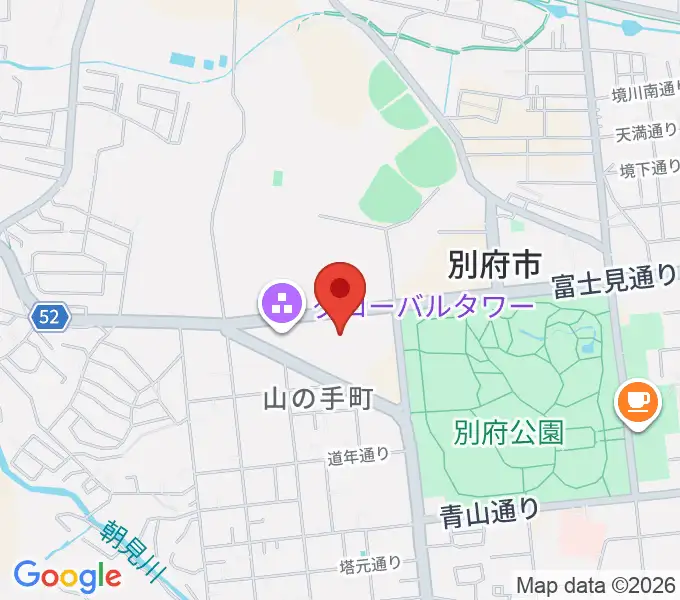 別府ビーコンプラザ・フィルハーモニアホールの地図