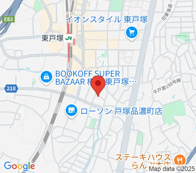 西本ギター教室の地図