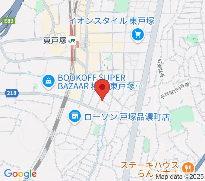 西本ギター教室の地図