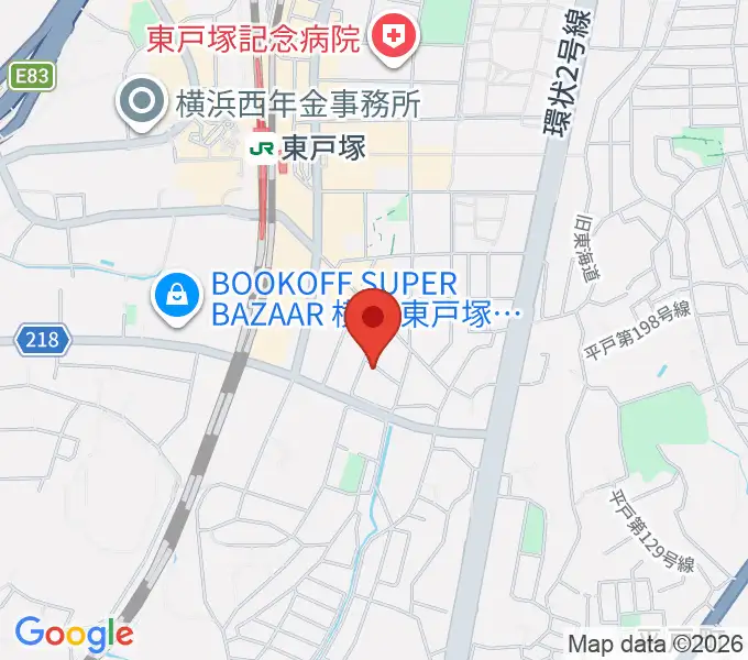 西本ギター教室の地図