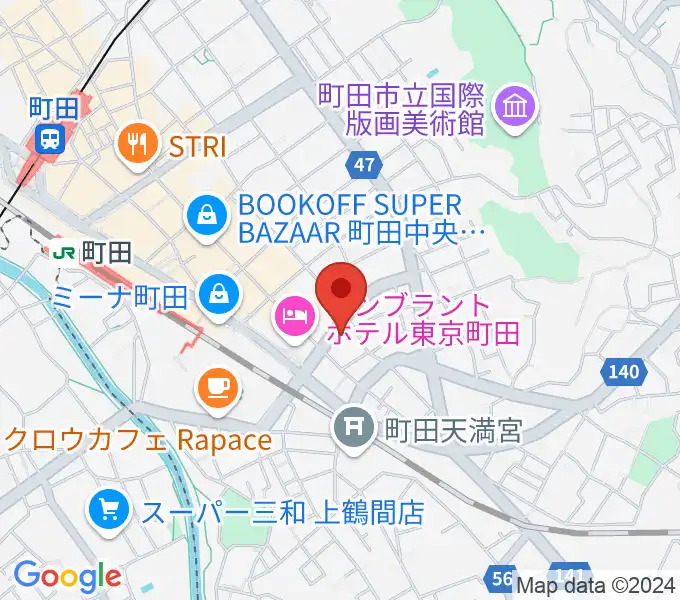 町田アイビーの地図