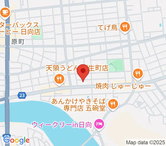 上ノ山クラシックギター教室の地図