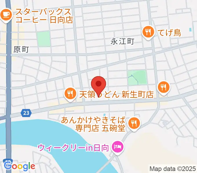 上ノ山クラシックギター教室の地図